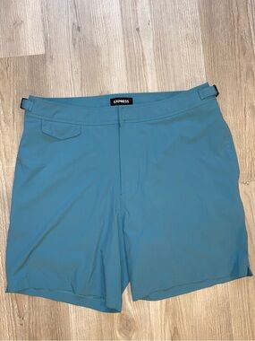 Express Teal Blue Shorts